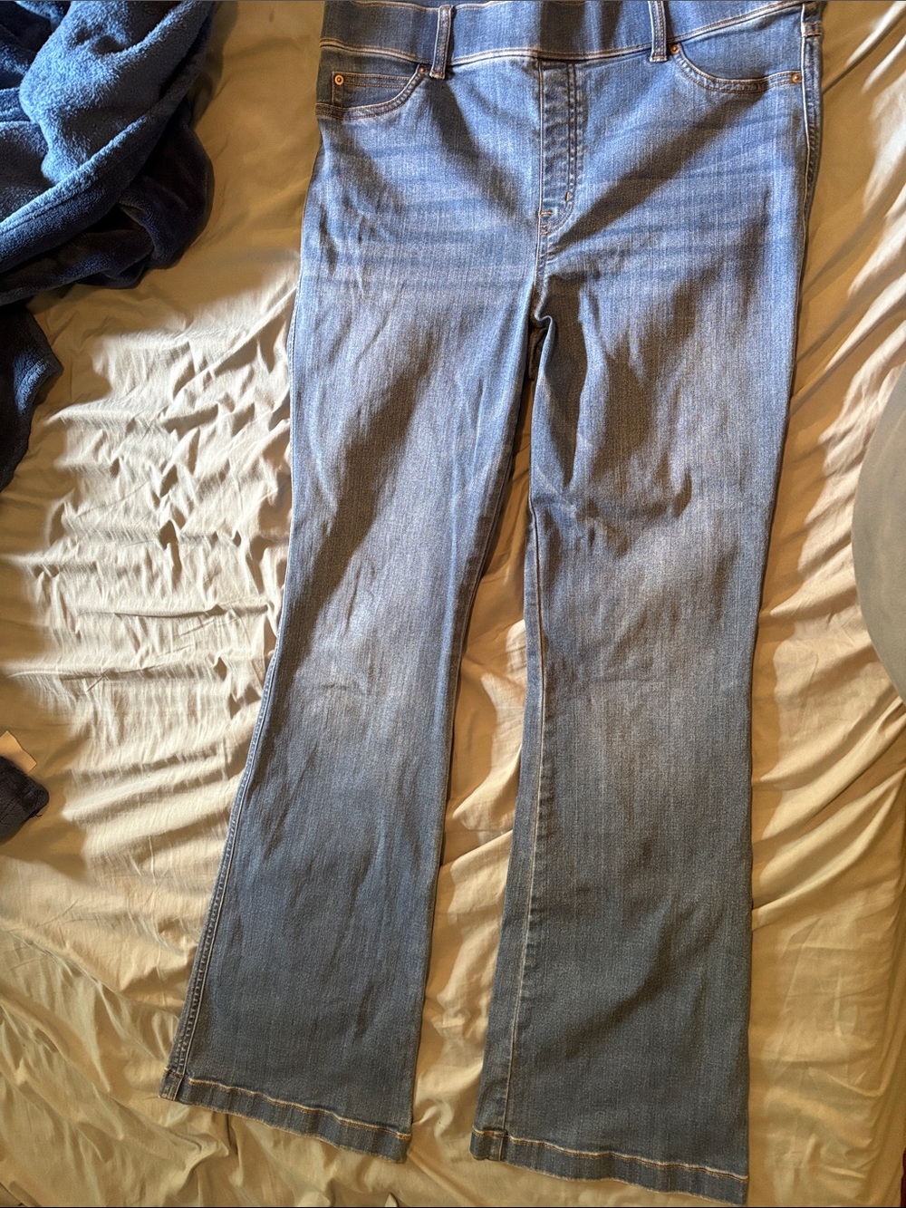 SPANX Light Blue Bootcut Stretch Jeans